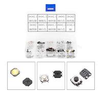Yctze Assortiment de Boutons Poussoirs Tactiles, 250 Pièces Micro