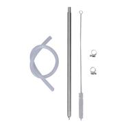 Yctze Baguette de Remplissage de Bouteille de Bière en Acier Inoxydable avec Contrôle à Ressort et Brosse - Outil Essentiel pour la Bière Maison et les Sodas