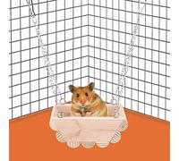 Yctze Balançoire en Bois pour Petit Animal Domestique, Bateau Suspendu avec Hamster - Balançoire et Hamsters Respectueuses de l'environnement, activité Amusante, Parfaite pour Réduire l'ennui et
