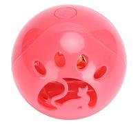 Yctze Balle Jouet Interactive Clignotante à LED pour Animaux de Compagnie avec Cloche - Balle Roulante pour Chat avec Son pour Un Jeu et Un Exercice Engageants (Rouge)