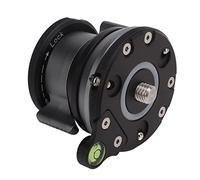 Yctze Base de Nivellement de Trépied en Alliage d'aluminium avec Bulle pour Caméras et Filetages de Montage de 4 à 3/8 Pouces