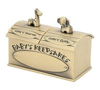 Yctze Belle Boîte à Souvenirs Européenne pour bébé - Cadeaux de Fée des Dents - Boîte à Souvenirs en Alliage de Zinc Résistante à la Rouille pour Ranger Ma Première Dent, pour une Fête Prénatale