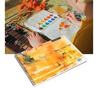 Yctze Bloc de Papier Pastel A3 pour Aquarelle et Dessin - Carnet de Croquis sans Acide avec Surface Lisse pour Un Mélange sans Effort et des Couleurs Vives.
