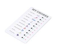 Yctze Board de Note de Graphique de Corvée Détachable Portable pour les Enfants - PVC Effacer le Planificateur pour Organiser les Tâches Quotidiennes et Construire de Bonnes Habitudes (MY CHORES)