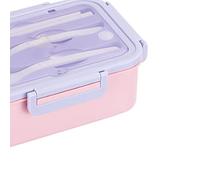 Yctze Boîte à Déjeuner, Boîte à Déjeuner Portable en PP de qualité Alimentaire, Conception de Grille de Grande capacité, pour étudiants d'école de Bureau Domicile avec Conception Anti-fuite (1400ml)