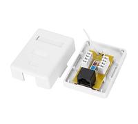 Yctze Boîte de Jonction RJ45 de Haute qualité pour Les Connexions Réseau - Boîte d'information Cat 6 Montée pour Une Utilisation sur Bureau