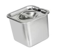 Yctze Boîte d'épices en Acier Inoxydable avec Coins Arrondis pour le Stockage d'assaisonnement de Cuisine - Idéal pour une Utilisation à Domicile et Commercial (12cm/4.7in)