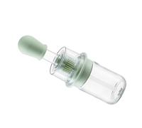 Yctze Bouteille de Distributeur d'huile 2 en Chaleur avec Brosse en Silicone pour Cuisiner et Barbecue Faciles, pour les Crêpes et Plus (GREEN)