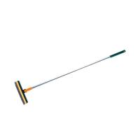 Yctze Brosse à Récurer Efficace en Forme de V avec Poignée - Nettoyant Professionnel pour Joints, Salles de Bains, Cuisines et Douches à Poils Durs - Sols Carrelés et Coutures (Jaune + Vert)