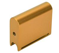 Yctze Brunisseur de Bord de Cuir en Alliage d'aluminium, Outil de Bricolage du Cuir pour Couper et Polir, Finition Dorée (GOLD)