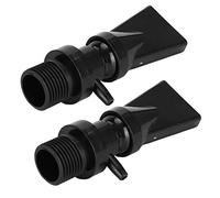 Yctze Buse à Bec de Canard Rotative à 360 ° pour Aquarium, 2 Pièces, avec Port d'aération, Raccord de Sortie d'eau Réglable pour Pompes 'Aquarium