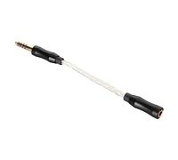 Yctze Câble Adaptateur Casque plaqué Gold de 3,5 Mm à 4,4 Mm pour Une qualité et Une durabilité Améliorées (Silver)
