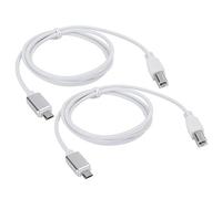 Yctze Câble de Connexion USB vers Type B pour Piano électrique V8, 2 Pièces, Support MIDI pour Tablettes et Instruments de Musique