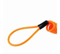 Yctze Câble de Rappel de sécurité de Verrouillage de Disque D'alarme de Moto pour Vélos et Scooters en Alliage de PVC Orange 3.5MM 2 Unités
