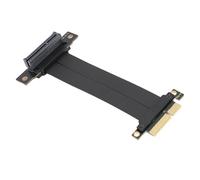 Yctze Câble d'extension PCIE 4.0 16 Gbit/s, 180° Mâle vers 90° Femelle, Conducteur en Cuivre 64 Broches pour Une connectivité PCIE Polyvalente (10 cm)