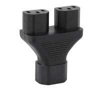 Yctze Câble Répartiteur C14 vers C13 Y Mâle vers Femelle - Cordon d'alimentation IEC320 de Haute qualité, 1 Entrée 2 Sorties pour Lampes, Imprimantes et Appareils électroniques - Matériau PVC