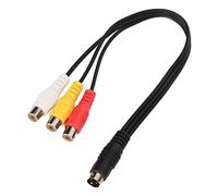 Yctze Câble S Vidéo vers Double Blindage, 1ft, pour Connexion Audiovisuelle