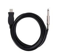 Yctze Câble USB pour Guitare Portable, Connexion à Un Ordinateur - Adaptateur blindé Professionnel avec Conversion A/D, Longueur 300 Cm, Prise et Utilisation Facile, Idéal pour Les Musiciens et (3