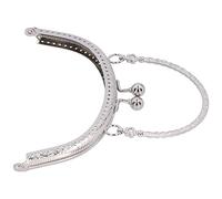 Yctze Cadre de Poignée de Sac à Main en Demi-cercle - Fermoir en Métal de qualité Supérieure pour Sacs à Main, à Monnaie et Portefeuilles - 16,5 Cm, Fournitures Polyvalentes pour la Fabrication de à