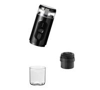Yctze Cafetière électrique Portable - Mini Cafetière sans Fil avec Moulu/capsule 2 en 1, Pression 18, Batterie 2500 MAh, Idéale pour les Voyages et le Camping (BLACK)