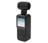 Yctze CAM VLOGGING 4K, Caméra Sportive Ultra HD avec Objectif Grand Angle de 130 °, Contrôle de L'application WiFi, Objectif Réglable à 180 °, écran de 1,54 Pouce, Batterie de