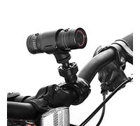 Yctze Caméra de Sport pour Casque de Vélo, Mini Caméra d'action HD 1080p, Caméra Vidéo Portable étanche Grand Angle 120°, Microphone Intégré, pour Moto, Vélo, Casque et Guidon