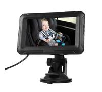 Yctze Caméra Miroir de Voiture pour bébé 1080P, Moniteur HD 4,3 Pouces avec Vision Nocturne et Angle de Vision de 150 °, pour Nourrissons, Enfants et Animaux de Compagnie (avec câble USB)