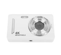 Yctze Caméra Numérique 4K 64MP, Images Ultra Claires, Zoom 16x, Affichage HD, Mode beauté, Longue Durée de Vie de la Batterie, Charge Facile, Matériau ABS, Cadres Colorés, pour la (White)