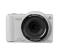 Yctze Caméra Numérique WiFi 4K 75MP UHD Dual Lens 16x Digital Zoom Autofocus avec écran Tactile HD de 2,8 Pouces pour Voyager en Photographie (32GB)