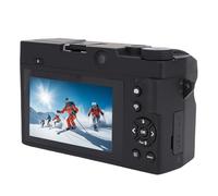 Yctze Caméra sans Miroir Numérique 75MP 4K pour la Photographie avec 18x Zoom de 3,0 Pouces LCD WiFi Smile 19 Filtres Modes Flash (Black)