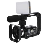 Yctze Caméra Vidéo 8K Caméscope 64MP Zoom Numérique 18x avec écran Tactile 3.0 Pouces Nocturne WiFi pour Vlogging en Direct