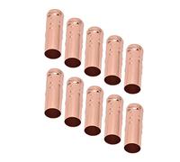 Yctze Candle Lamp Holder Tube Douille E14 Pour Lustre Bougien 10Pcs E14 Tube Métallique Pour Porte-Lampe Bougie Base De Lampe Accessoires D'éclairage 25X80Mm Bougie Lustre (Or rose)