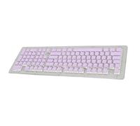Yctze Capuchons de Touches Translucides Double Couche PBT, 130 Touches, Hauteur OEM, Compatibles avec la Plupart des Claviers Mécaniques (Purple)