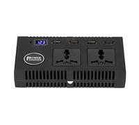 Yctze Car DC DC 12V 24V à AC 220V Convertisseur avec Vocation Broadcast 200W Power Portable Double Tension pour Voitures VR et Camping