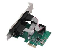 Yctze Carte Adaptateur PCI-E vers 2 Ports Série 1 Parallèle - 2 DB9 RS232 et 1 DB25 LPT pour Ordinateurs de Bureau
