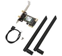Yctze Carte AX210NGW PCIe WiFi 6E 5374 Mbps avec 2 Antennes, 5.2, Prise en Charge MU MIMO pour 10/11