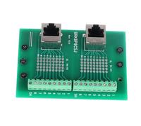 Yctze Carte de Connecteur Ethernet RJ45 de Transmission à Grande Vitesse, Bornier à Montage sur Rail DIN, Carte de Connecteur Réseau avec Support Métallique, Idéale pour Les Centres de Données et