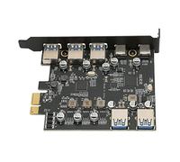 Yctze Carte d'extension PCI E vers USB-7 Ports USB 3.0, Carte PCI 5 Gbit/s avec 2 Ports de Type C pour, OS X et
