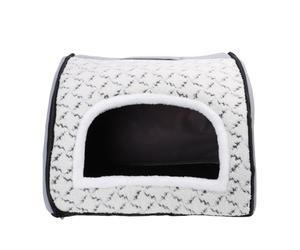 Yctze Cave Bed House Bed House Conception Fermée Toutes Saisons Épaissi brossé Chats Maison Tente Maison Intérieur Maisons et Condos pour Animaux de Compagnie