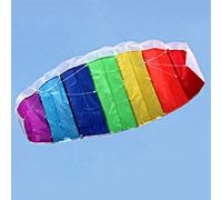 Yctze Cerf-Volant de Sport Cascadeur coloré à Double Ligne 1,4 M/2 M/2,7 M - pour la Plage et Les Activités de Plein Air, Cerf-Volant Puissant pour Les Amateurs de Sport