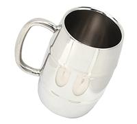 Yctze Chope à Bière à Double Paroi - Grande Chope Bière Double Paroi 550 Ml, Whisky 304 en Acier Inoxydable, Tasse Lait, Boissons Chaudes et Froides - Tasse café en Acier Inoxydable - Maison et