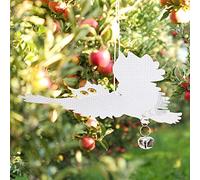Yctze Chouette en Forme d'oiseau Répulsif Suspendu Dissuasif Réfléchi pour Jardin - Contrôle de Peur du PVC Léger pour les Oiseaux