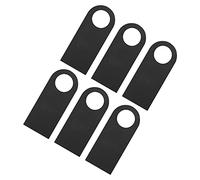 Yctze : Cintre de Panneau de Porte en Bois 6 Pièces Cintre de Panneau de Porte Réutilisable Double Face Tableau Noir en Bois Chambre d'hôtel Produits de Tableau Noir en Double Face/et école