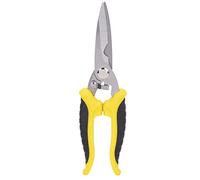 Yctze Ciseaux d'électricien Multifonctionnels - Cisseurs Inoxydables en Acier Inoxydable avec Poignée Ergonomique pour une Coupe Sûre et Efficace (Manche jaune et noir 8 pouces)