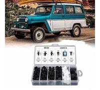 Yctze Clips de Retenue de Voiture Ensemble de Rivets à Punaise 100 Pièces Ensemble de Clips de Retenue de Carrosserie de Voiture de Rivets à Punaise en Nylon de Plusieurs Tailles de de Pare-chocs