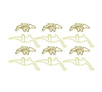 Yctze Clips Métalliques en Forme de Ptérosaure et de Dinosaure Jaune, 100 Pièces, pour une Organisation Amusante de Documents au Bureau ou à la Maison