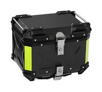 Yctze Coffre de Coffre Supérieur de 45 L - en Alliage d'aluminium - Supérieur de Rangement de Bagages Arrière avec Serrure - Noir - Arrière Universel