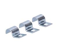 Yctze Collier de Serrage en Acier Inoxydable 20 Pièces, Collier de Serrage à Trou Unique, plaqué Zinc, Anneaux en Caoutchouc, Tuyaux, Support de Fixation de Tuyau Robuste - Outils et (16mm)