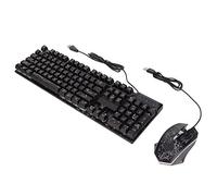 Yctze Combo Clavier USB avec 104 Touches, Rétro-éclairage coloré et Conception à l'épreuve des éclabous