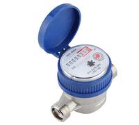 Yctze Compteur D'eau en Cuivre, Débit 1,5 M3/h | Lectures précises, taille de raccord de 15 mm, résistant à la corrosion, conçu pour les maisons